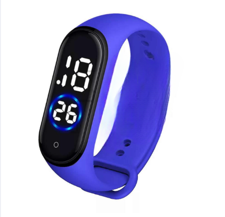 Sleek Digital LED Sports Watch - Silicone Fitness Tracker Smart Bracelet